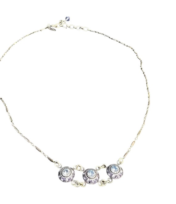 Liz Palacios SF Art Deco Style Necklace, Swarovsk… - image 1