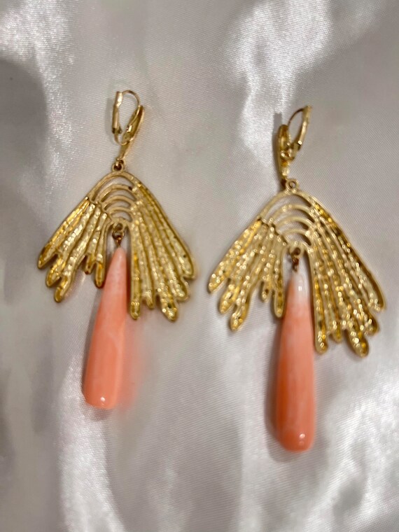 Vintage Chandelier Dangling Earrings 1980