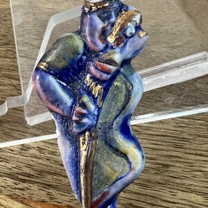 Vintage abstract musician art brooch 3&#39;&#39; Artist signed