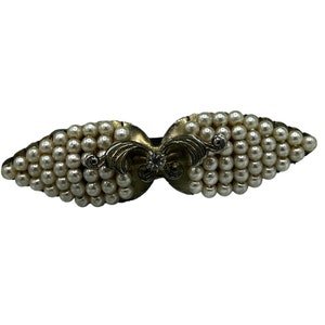 Vintage Faux Pearl Rhinestone Hair Pins/Clip  2.5&#39;&#39;