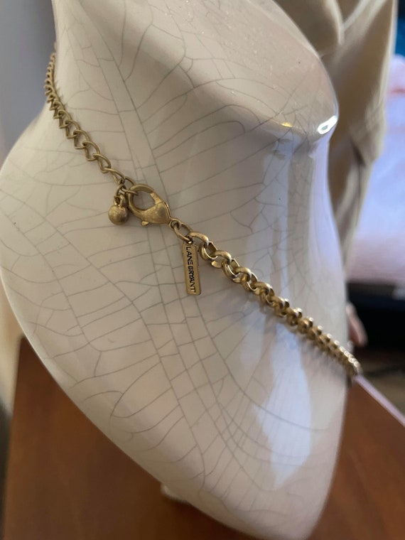 Lane Bryant gold ton avant-garde choker necklace - image 5