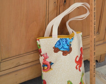 Tote Bag - Dinosaurs At Play (Tote, Tote Bag, Market Tote, Book Bag, Shopping Bag, Beach Tote, Diaper Bag, Toy Bag, Child's Tote)