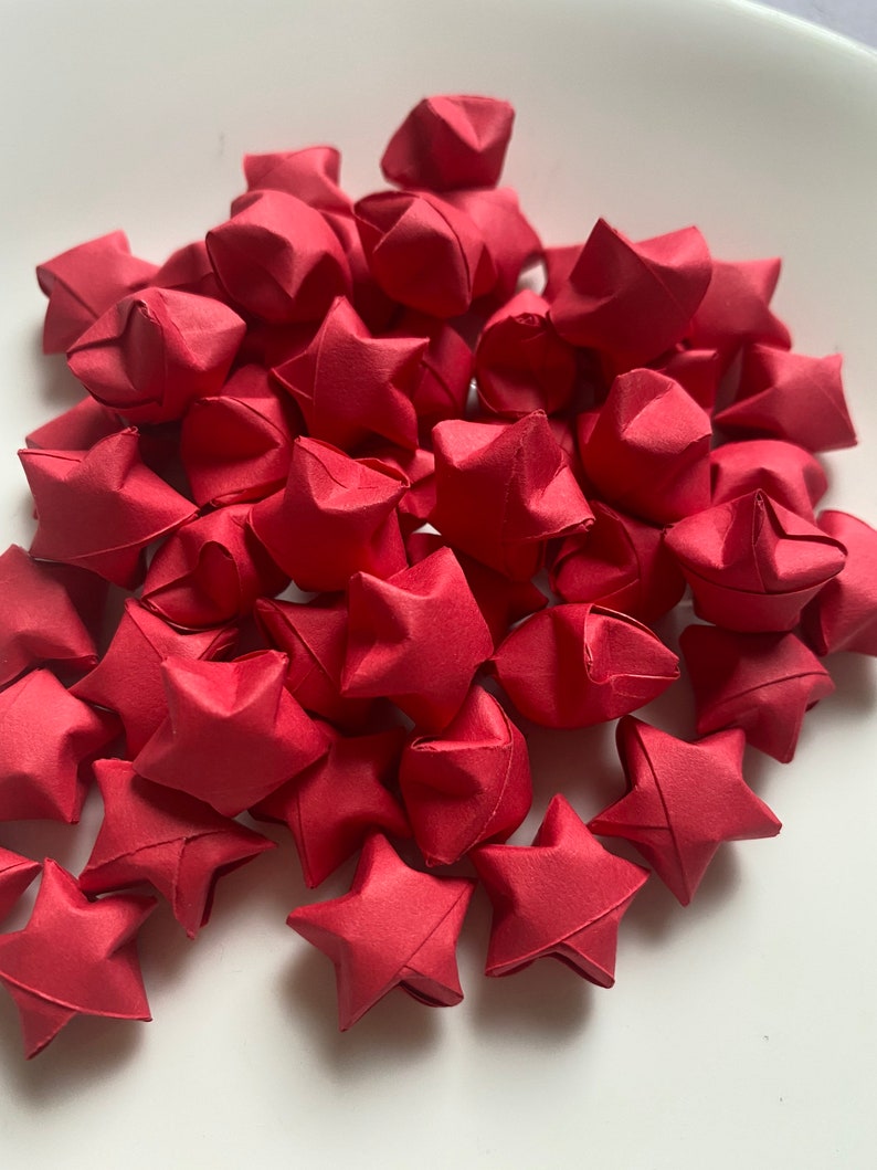 Paper Stars Origami 100 Count Red - Etsy