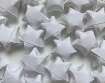 Origami di stelle di carta 100 pezzi bianchi