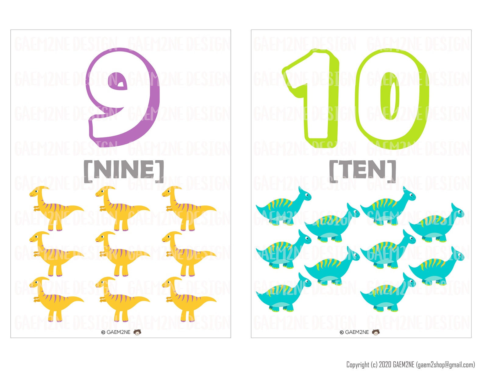 number-cards-printable-dinosaur-123-flash-cards-montessori-etsy