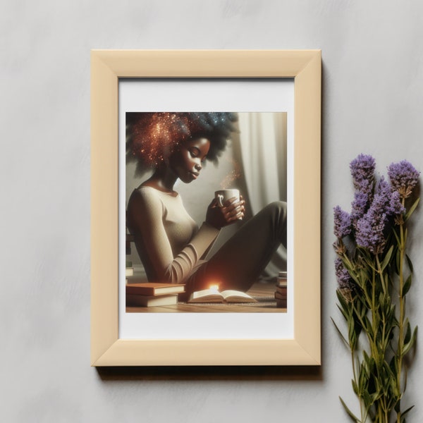 Black Girl Wall Art Print Digital