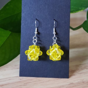 Star Fragment Earrings | Konpeito Jewelry | Beaded Crystal Earrings