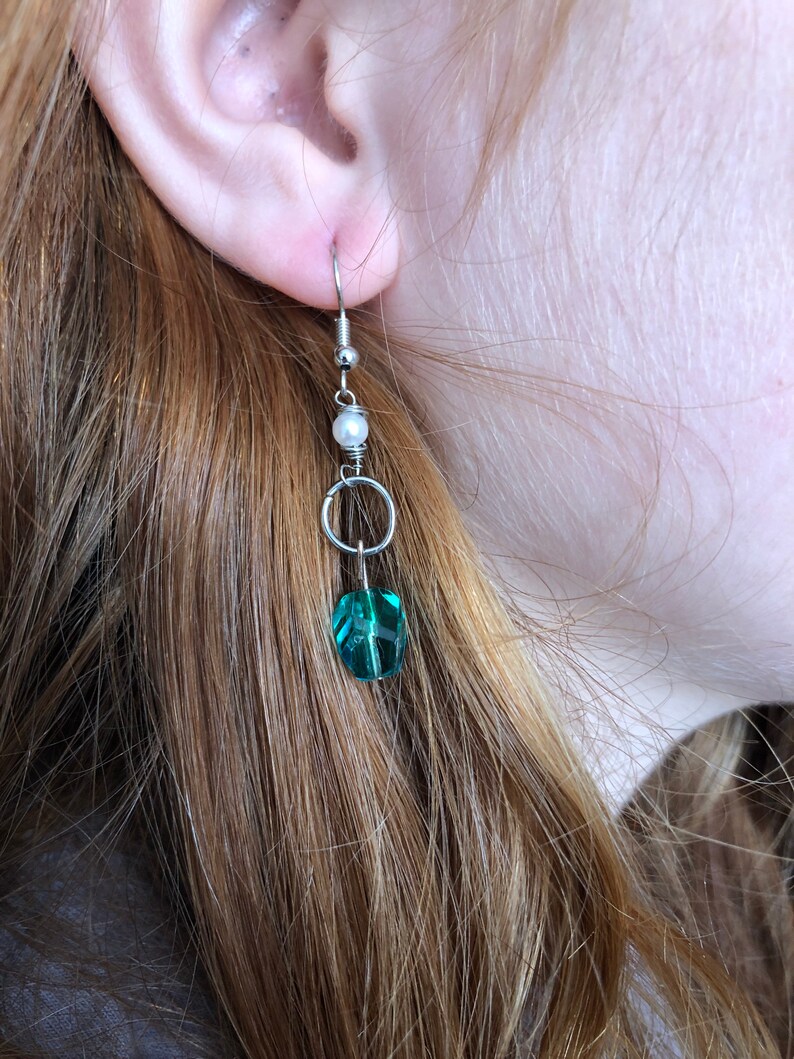 Nickel Free Emerald Earrings
