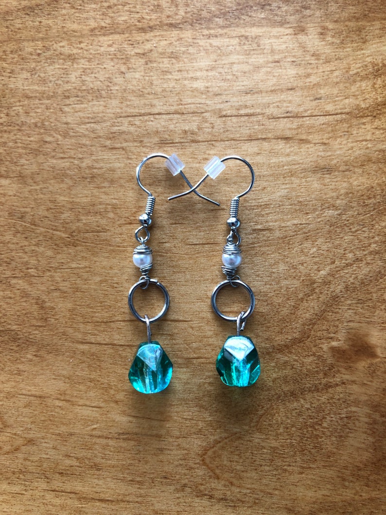 Nickel Free Emerald Earrings