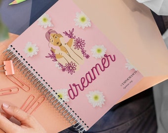 Pink Floral Dreamer Spiral notebook
