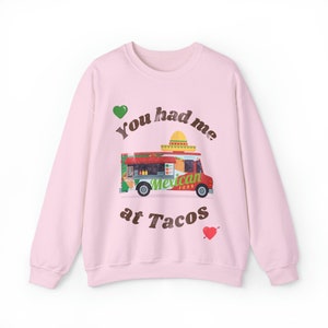 Funny Taco Truck Sweatshirt,  Latina Unisex Heavy Blend™ Crewneck Sweatshirt, Latina Owned