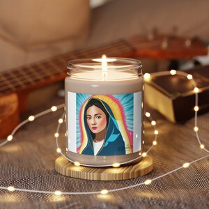 Virgin Mary  Art Scented Soy Candle, 9oz