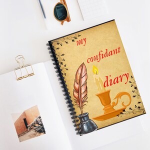 Charming diary design Spiral Notebook - Ruled Line by Jrod, Gift for Writers, Poet lover Gift