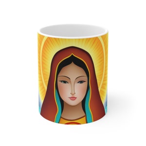 Virgin Mary Art Ceramic Mug 11oz