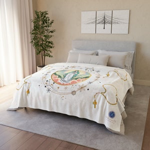 Nossa Senhora de Guadalupe, Rosário Natal Soft Polyester Blanket, La Guadalupana Cobija