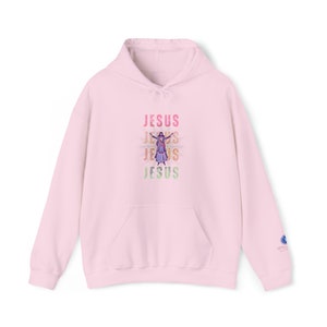 Jesus Pop Art Unisex Heavy Blend™ Hooded Sweatshirt, Jesus Hoodie, Catholic Apparel