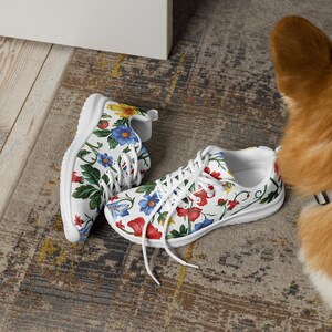 Floral Print Athletic Shoes | Elegant Sneakers | Zapatillas Mujer