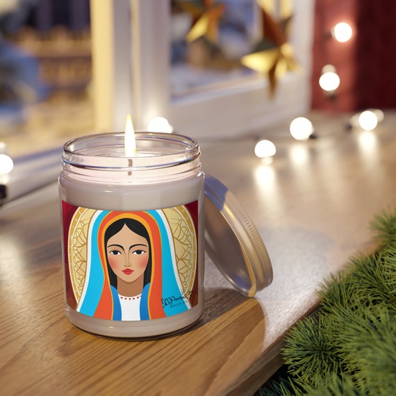 Virgin Mary Scented Candles, 9oz - Etsy