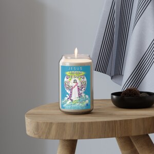 Jesus Duftkerze, 13.75oz, Katholische Kerze, Katholischer Altar