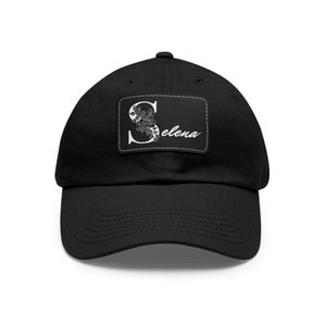 Selena Dad Hat with Leather Patch (Rectangle)