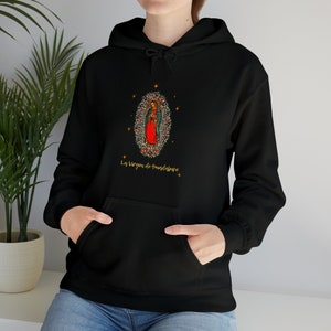 La Virgen de Guadalupe Unisex Heavy Blend™ Hooded Sweatshirt, Our Lady of Guadalupe Hoodie, Catholic Gifts