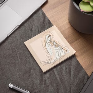 Katholische Post-it® Note Pads, Jungfrau Maria Briefpapier-Set, Sticky Notes für Planer, Treues inspirierendes Geschenk, religiöse Memos,