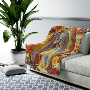 La Virgen de Guadalupe Velveteen Plush Blanket, Viva la Reina del Cielo, Madre de las Américas, Catholic Gifts, Lady of Guadalupe