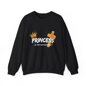 God&#39;s princess Unisex Heavy Blend™ Crewneck Sweatshirt, Latina Gifts, Latina hoodie