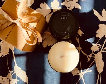Modern Luxe Soy Candle | 8 oz. Wood Wick Travel Tin