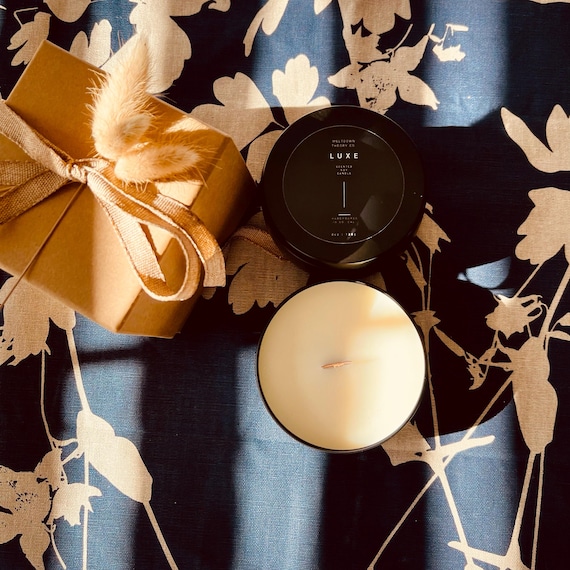 Modern Luxe Soy Candle | 8 oz. Wood Wick Travel Tin