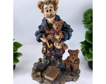 Colección Wee Folkstone de Boyds Bears & Friends, "Bean... El elfo hacedor de osos", 1997