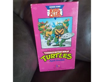 Teenage Mutant Ninja Turtles VHS April Foolish Burger King Kids Club