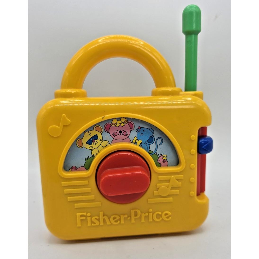 Fisher Price Musical Wind up Radio Sings Three Blind Mice Vintage