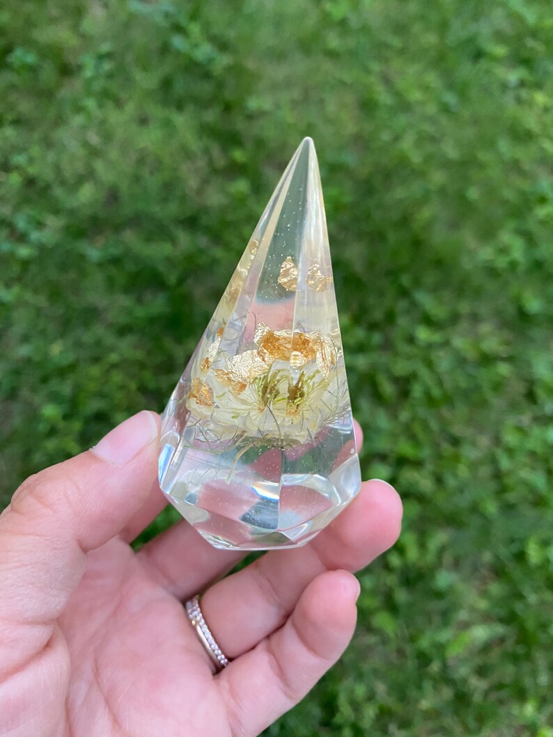 Ring Holder Resin Ring Holder With Flowers Resin Ring Holder Etsy