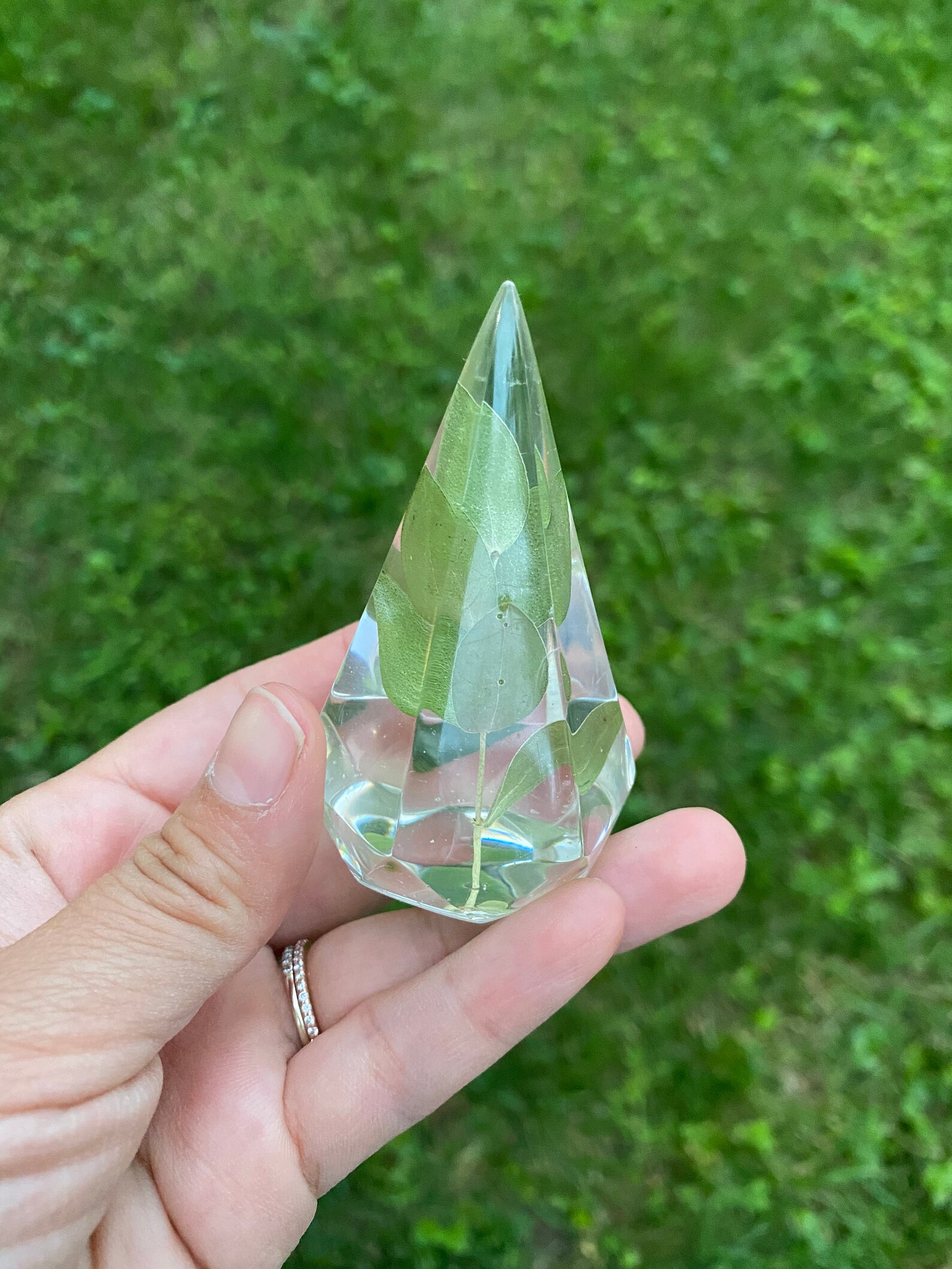 Ring Holder Resin Ring Holder With Flowers Resin Ring Holder Etsy