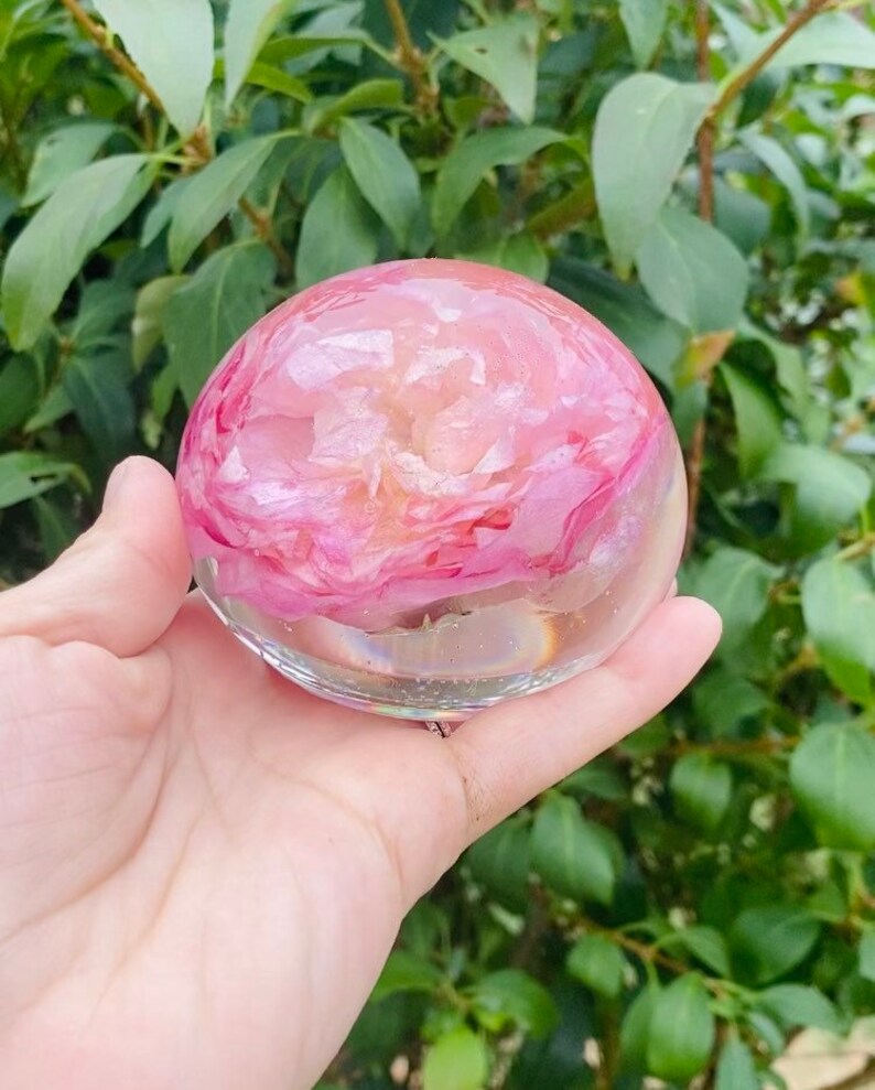 Paper Weight With Flowers Wedding Flowers Preserved Bouquet Etsy