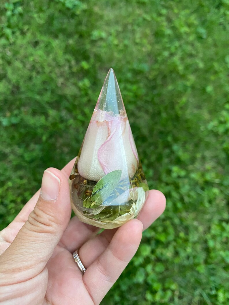 Ring Holder Resin Ring Holder With Flowers Resin Ring Holder Etsy