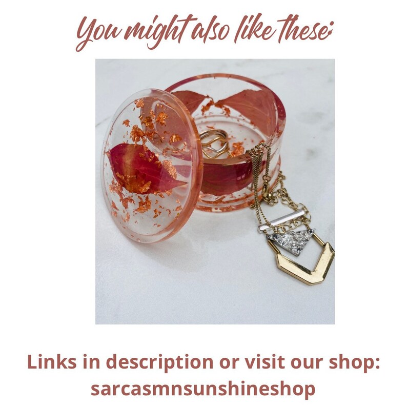 Ring Holder Flower Preservation Resin Ring Holder Cone Etsy