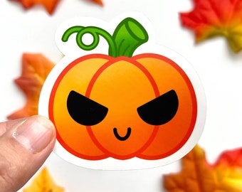 Pumpkin/ Jack O Lantern Halloween Sticker | Die cut, bullet journal, planner, laptop decal, glossy jumbo sticker