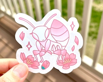 Orchid Mantis Sticker | Die cut, bullet journal, planner, laptop & hydroflask/ waterbottle decal, glossy jumbo sticker