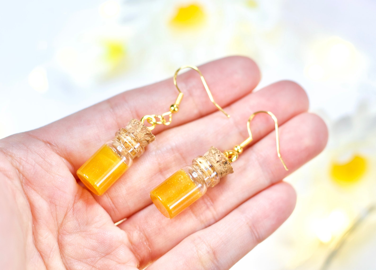 Honey Pot Earrings Resin jewelry miniature food dangle Etsy