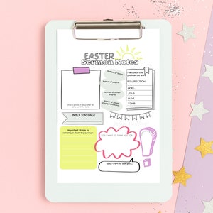 Sermon Notes for Kids, Easter Sermon Notes, Children's Ministry, Kids ...