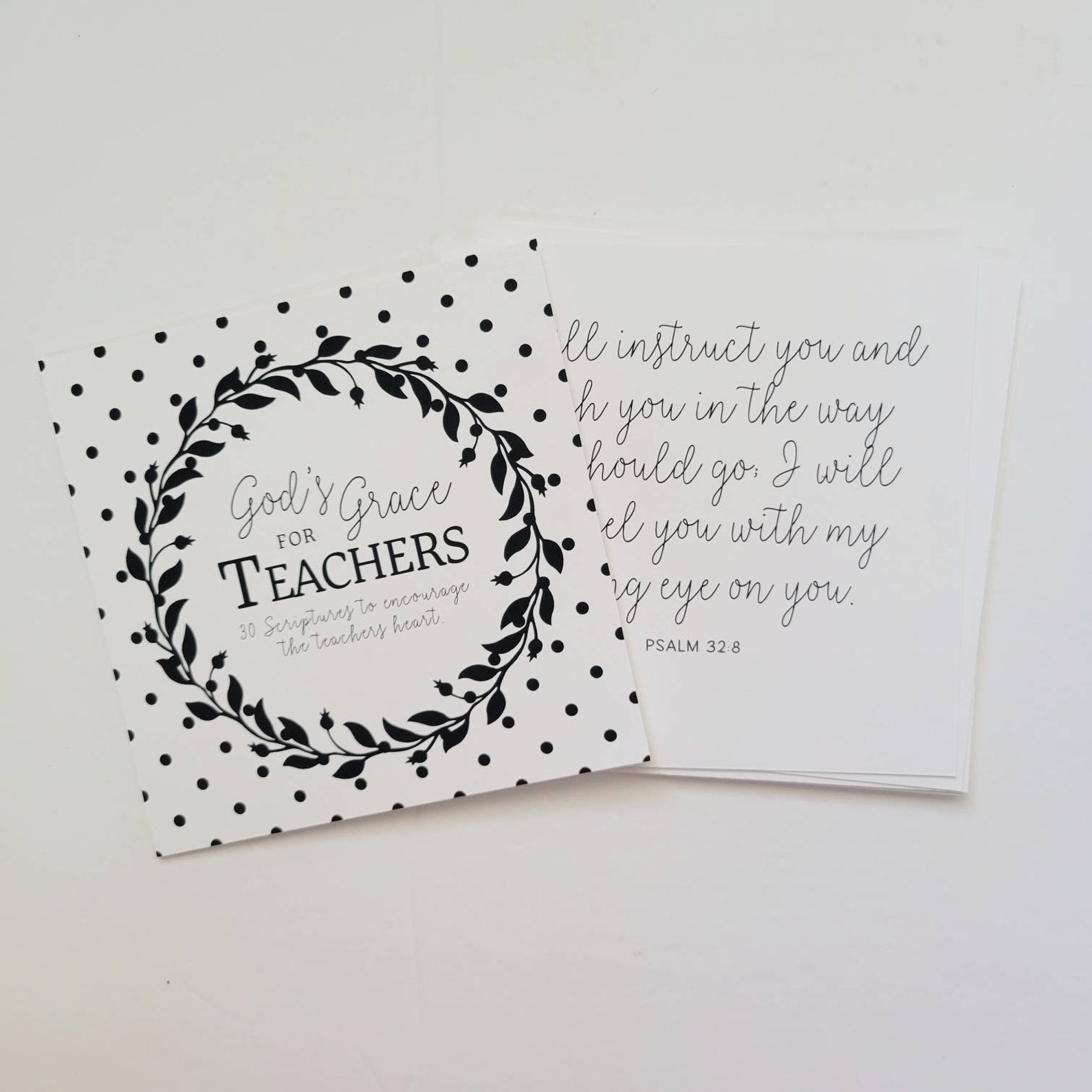 Scripture Cards Teacher Gift Christian Teacher Gift Teacher Etsy