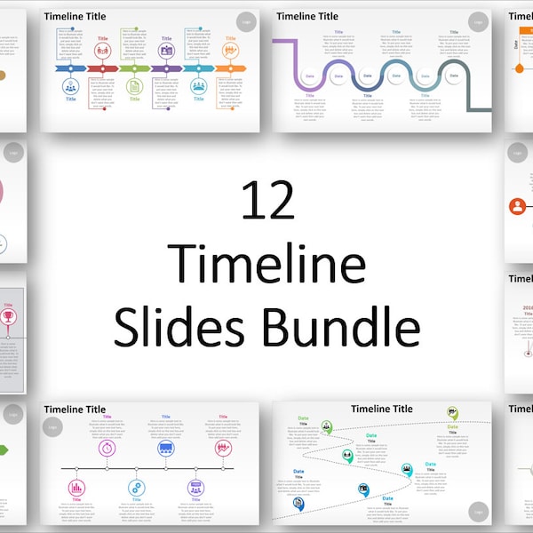 Timeline PowerPoint Slides Bundle