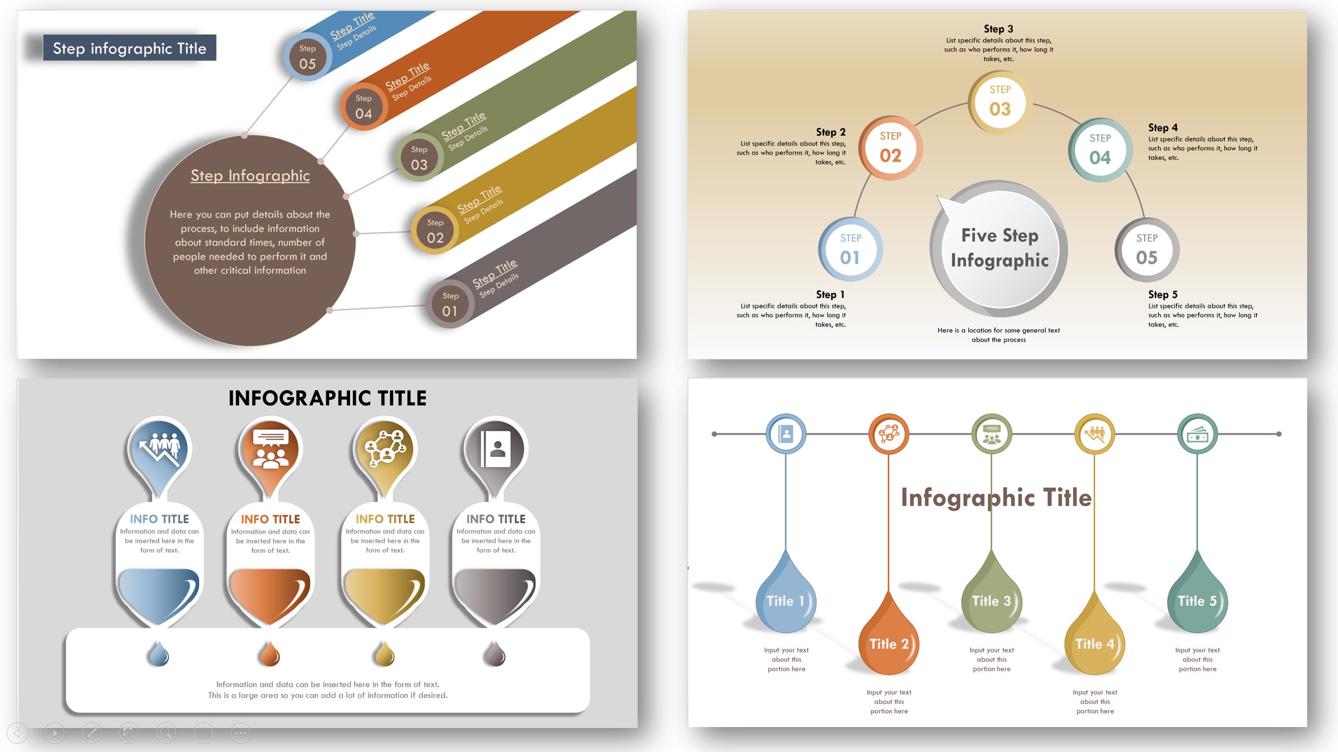 Infographic Powerpoint Slides Bundle - Etsy