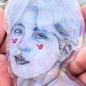 BTS Jin Holographic Keychain
