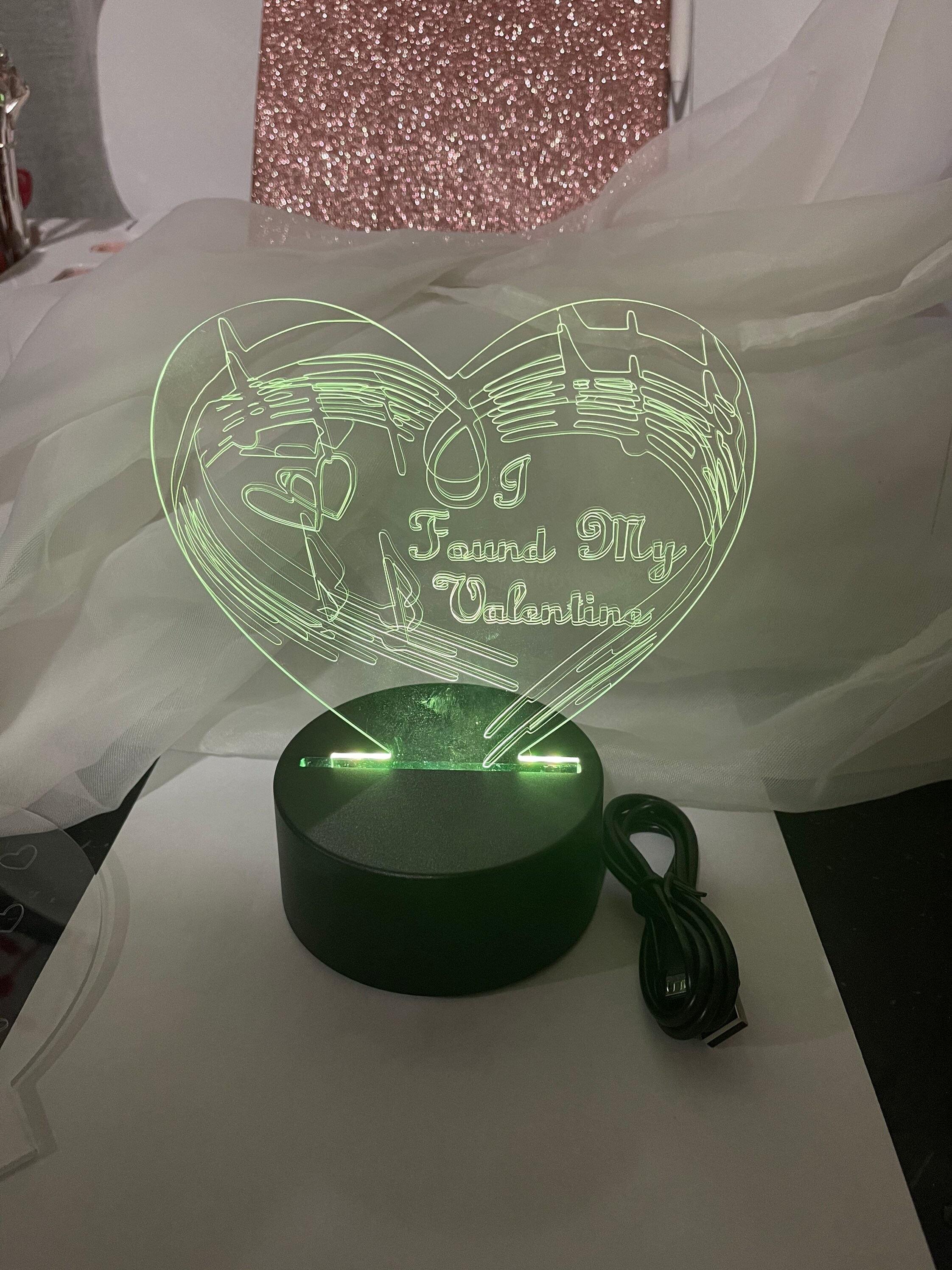 Lámparas led personalizadas Etsy