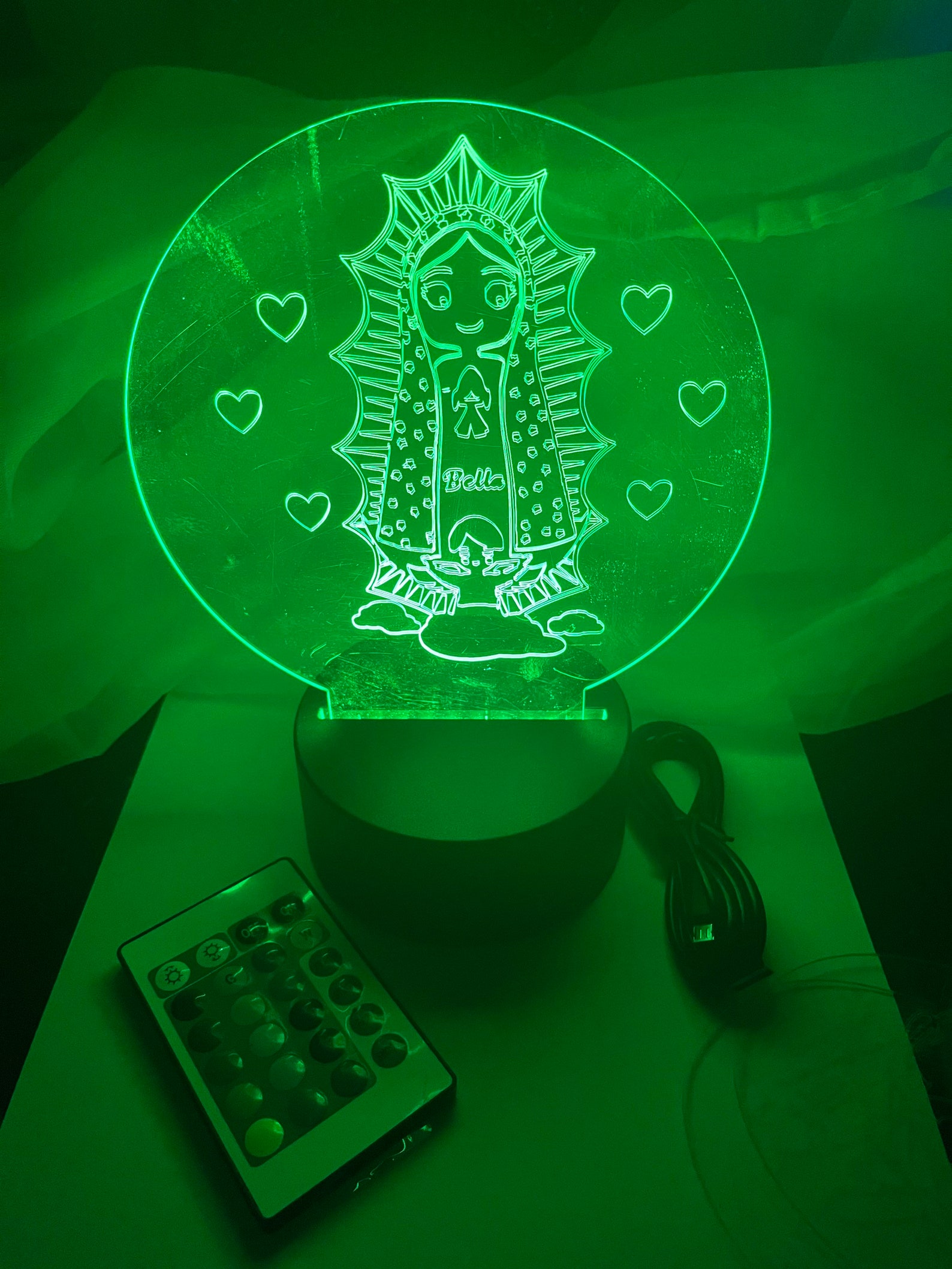 Lámparas led personalizadas Etsy