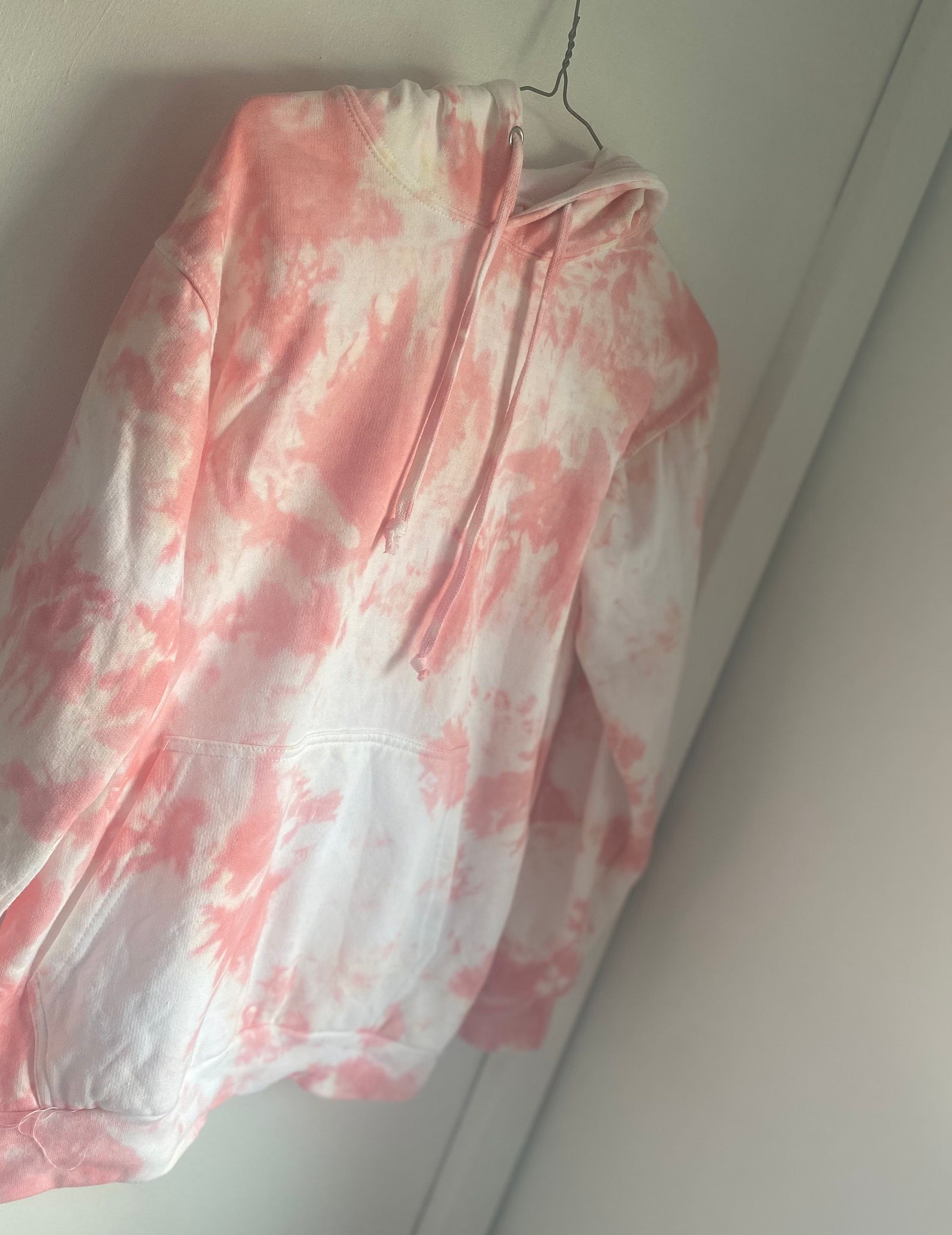 Coral Tiedye Hoodie in Unisex Sizes Sxxl Etsy UK