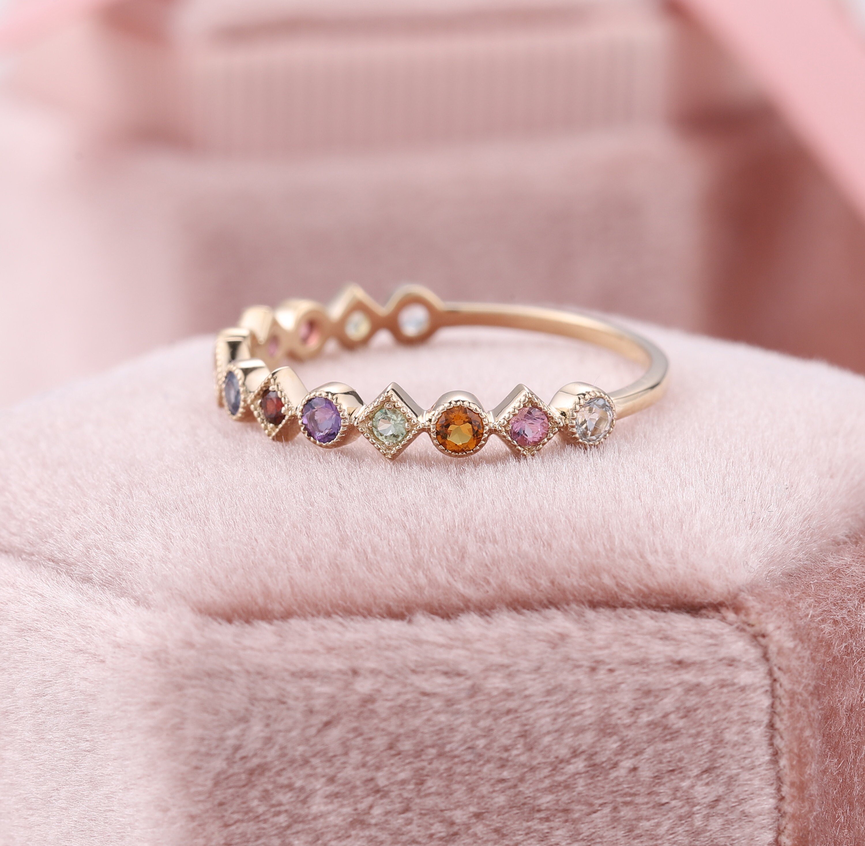 St Barths Rainbow Sapphire Eternity Bangle